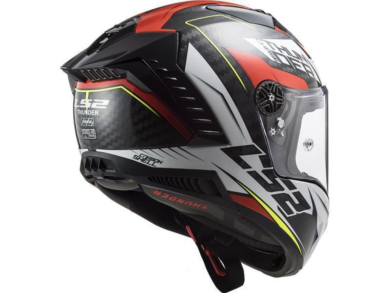 LS2 FF 805 Thunder casco moto racing Chase White Red