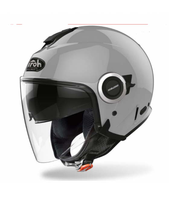 AIROH HELIOS CONCRETE GRAY GLOSS URBAN JET HELMET