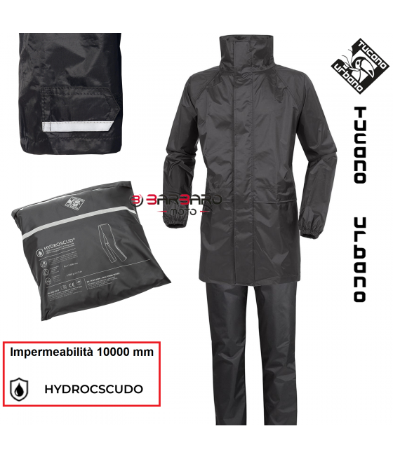 RAINPROOF JACKET AND TROUSERS DILUVIO START 567 TUCANO URBANO SET