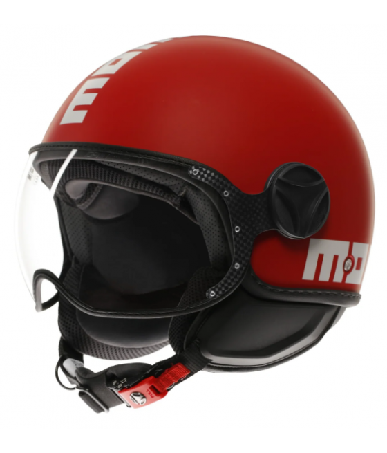 MOMO DESING motorcycle jet helmet FGTR CLASSIC Mono E2206 MATT RED / WHITE