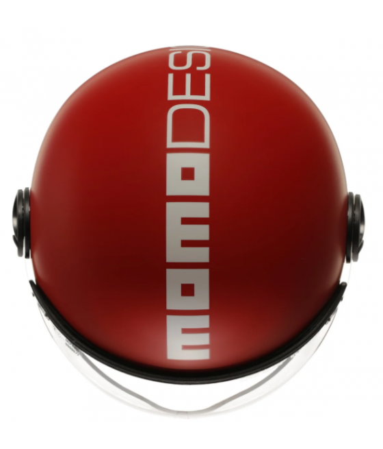 MOMO DESING motorcycle jet helmet FGTR CLASSIC Mono E2206 MATT RED / WHITE