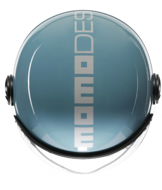 Casco de moto jet MOMO DESING FGTR CLASSIC Mono E2206 CANDY SKY BLUE / BLANCO