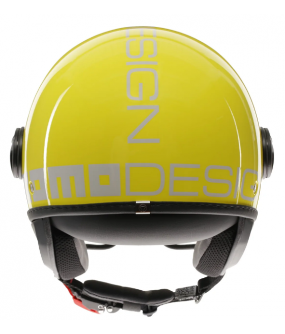 MOMO DESING motorcycle jet helmet FGTR CLASSIC Mono E2206 CANDY YELLOW / WHITE