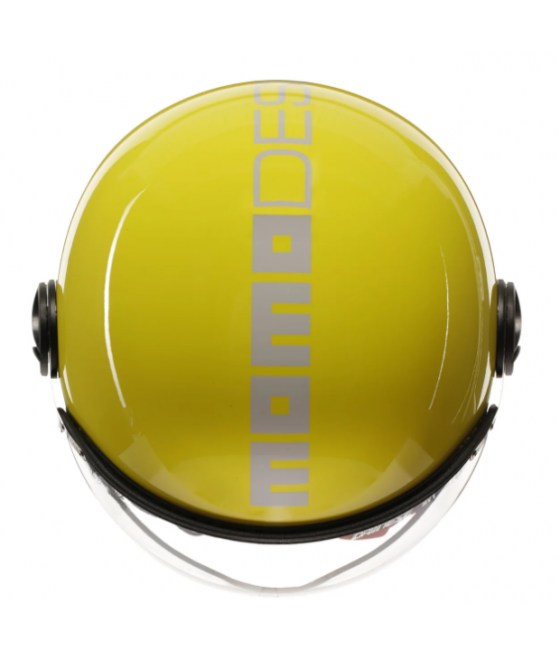 MOMO DESING motorcycle jet helmet FGTR CLASSIC Mono E2206 CANDY YELLOW / WHITE