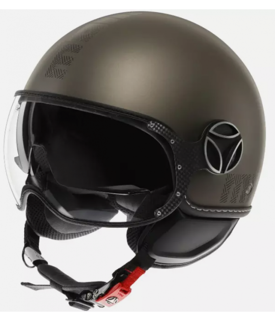 MOMO DESING motorcycle jet helmet FGTR EVO HIP E2206 TEXTURE MATT BRONZE / STONE