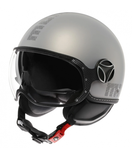 MOMO DESING motorcycle jet helmet FGTR EVO HIP E2206 TEXTURE MATT CERULEAN / GRAY