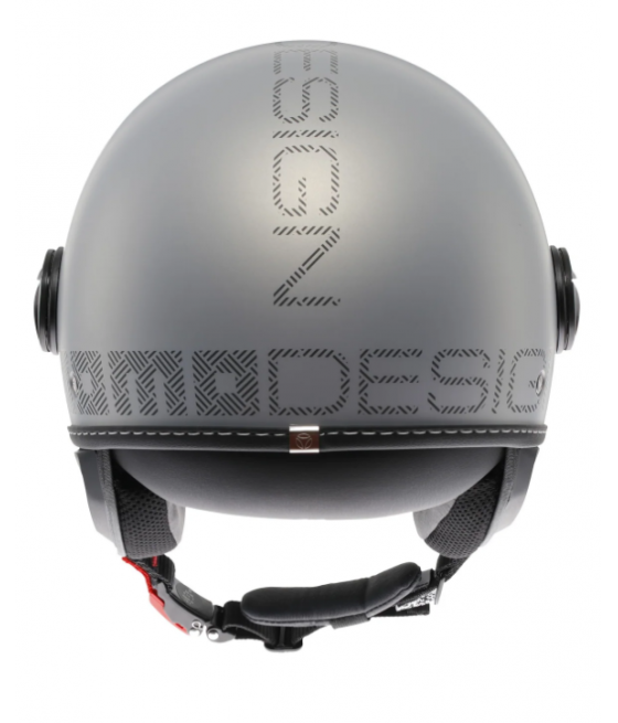 MOMO DESING motorcycle jet helmet FGTR EVO HIP E2206 TEXTURE MATT CERULEAN / GRAY