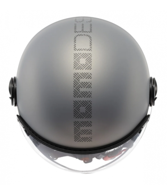 MOMO DESING motorcycle jet helmet FGTR EVO HIP E2206 TEXTURE MATT CERULEAN / GRAY