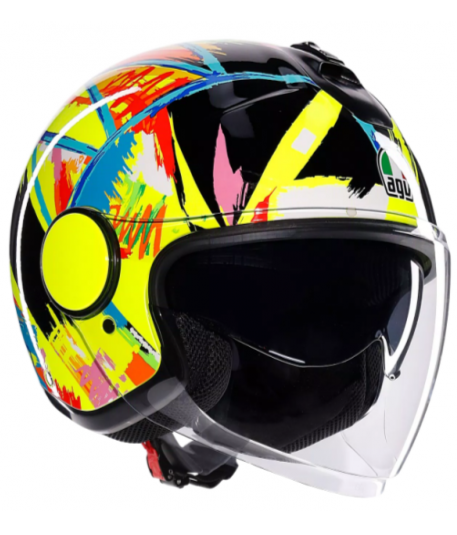 ETERES ROSSI WINTER TEST 2019 - AGV MOTO JET HELMET E2206