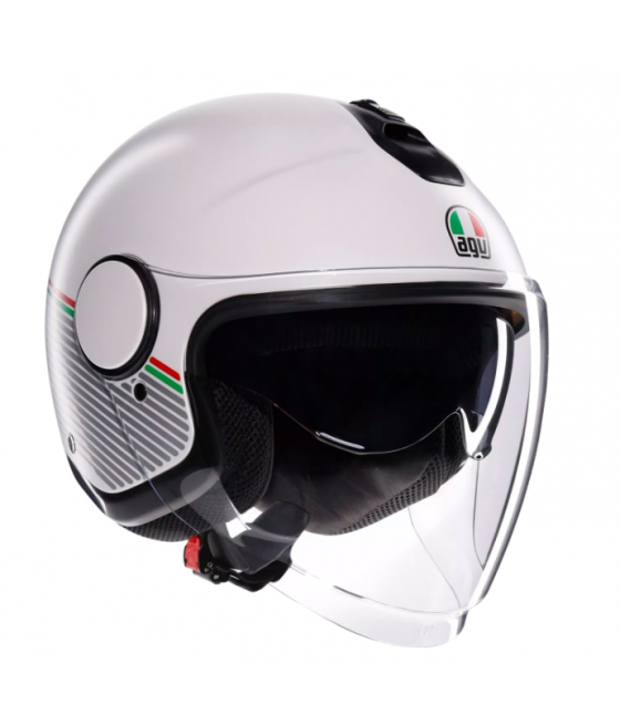 ETERES CAPOLIVERI BLANCO MATE/ITALIA - CASCO AGV MOTO JET E2206