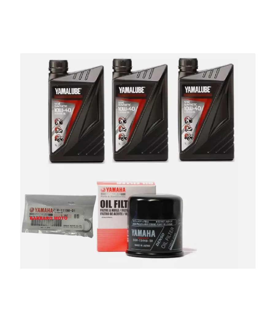 3 LITROS DE ACEITE YAMALUBE 4S 10W40 + FILTRO DE ACEITE ORIGINAL YAMAHA TENERE 700