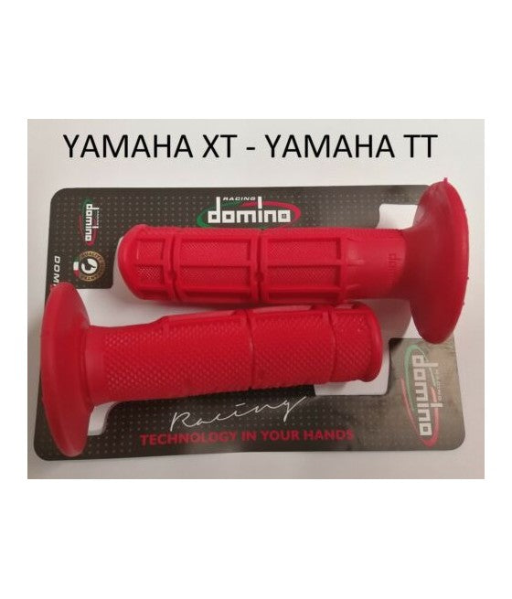 COPPIA MANOPOLE DOMINO ROSSO YAMAHA XT TTR 600 TT RE 600 LUNGHEZZA 118 MM