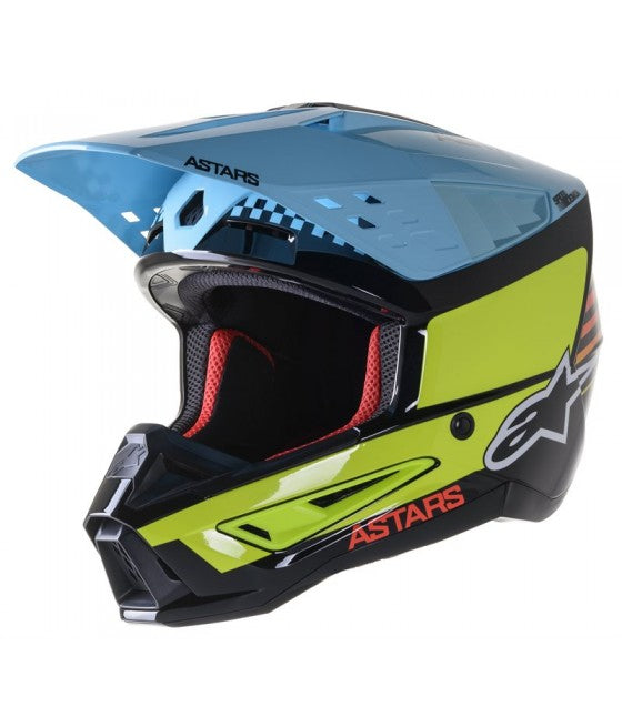 Alpinestars SM5 Speed Helmet Blue Yellow