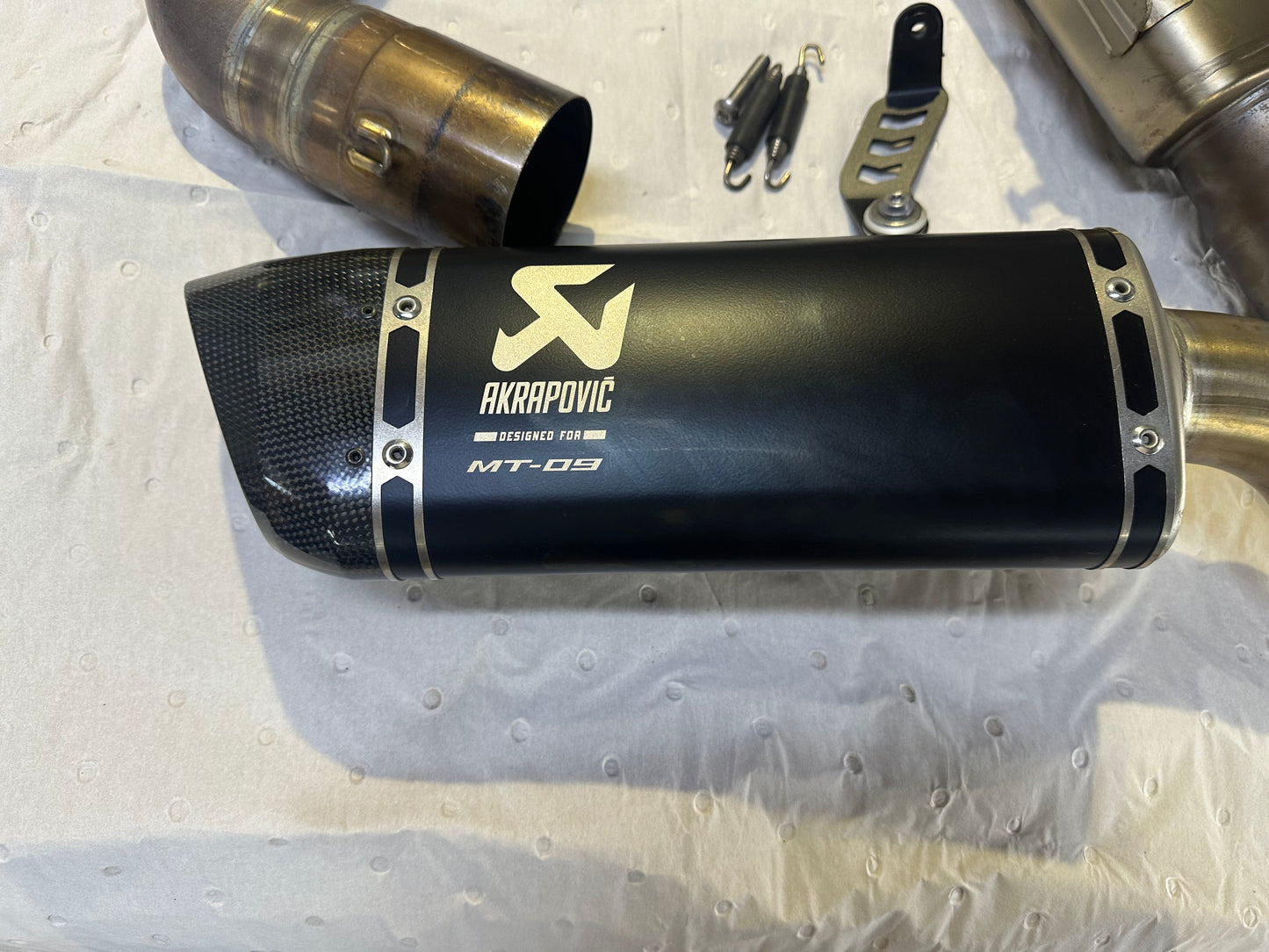 MARMITTA COMPLETA ORIGINALE YAMAHA MT09 AKRAPOVIC EURO 5 + 2024 2025