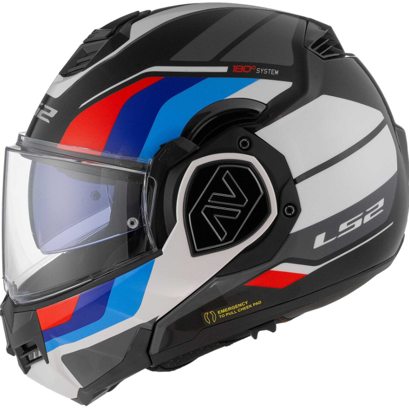 Modular Helmet Approved P/J Ls2 FF906 ADVANT SPORT Black Blue Red