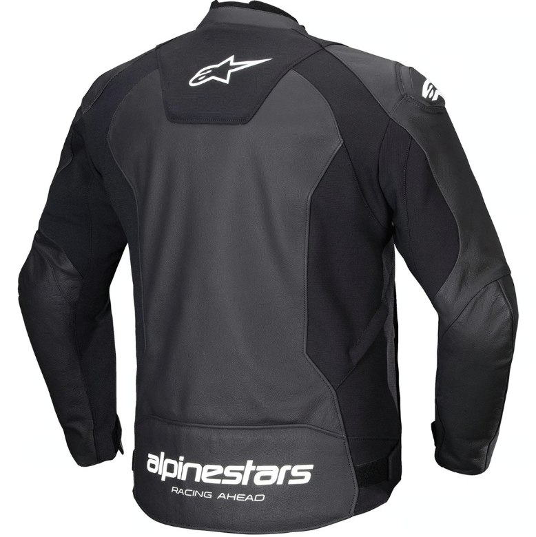 ALPINESTARS FASTER V3 BLACK/WHITE LEATHER JACKET