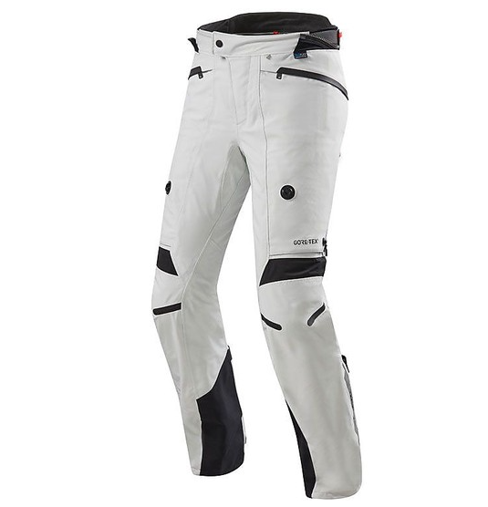 Revit POSEIDON 2 GTX Standard Silver Black Touring Fabric Motorcycle Pants