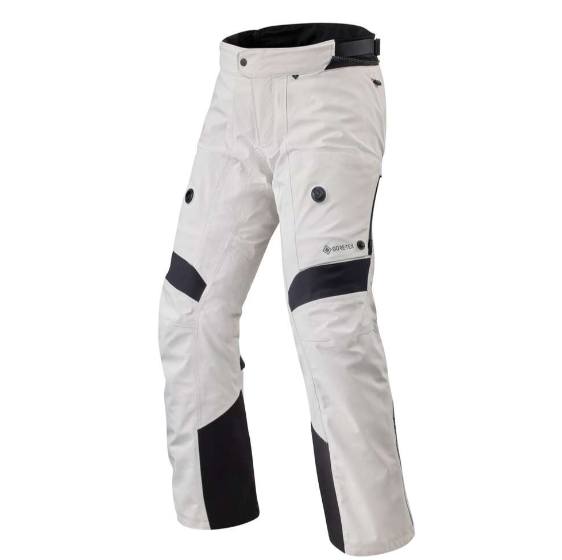 Revit POSEIDON 3 GTX Fabric Motorcycle Pants Silver Black - STANDARD