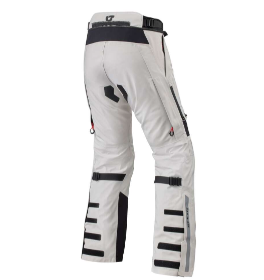 Revit POSEIDON 3 GTX Fabric Motorcycle Pants Silver Black - STANDARD