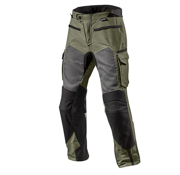 Revit CAYENNE PRO Perforated Fabric Motorcycle Pants Green Black