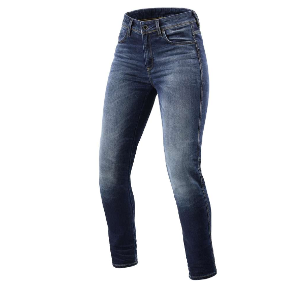 Revit MARLEY Ladies SK Women's Motorcycle Jeans Medium Washed Blue
