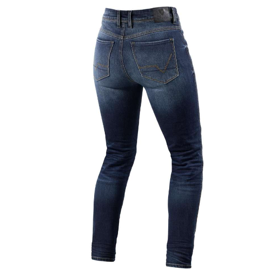 Revit MARLEY Ladies SK Women's Motorcycle Jeans Medium Washed Blue