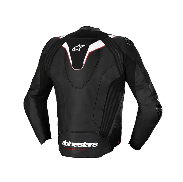 Alpinestars MISSILE V3 Leather Motorcycle Jacket Black White Red Fluorescent