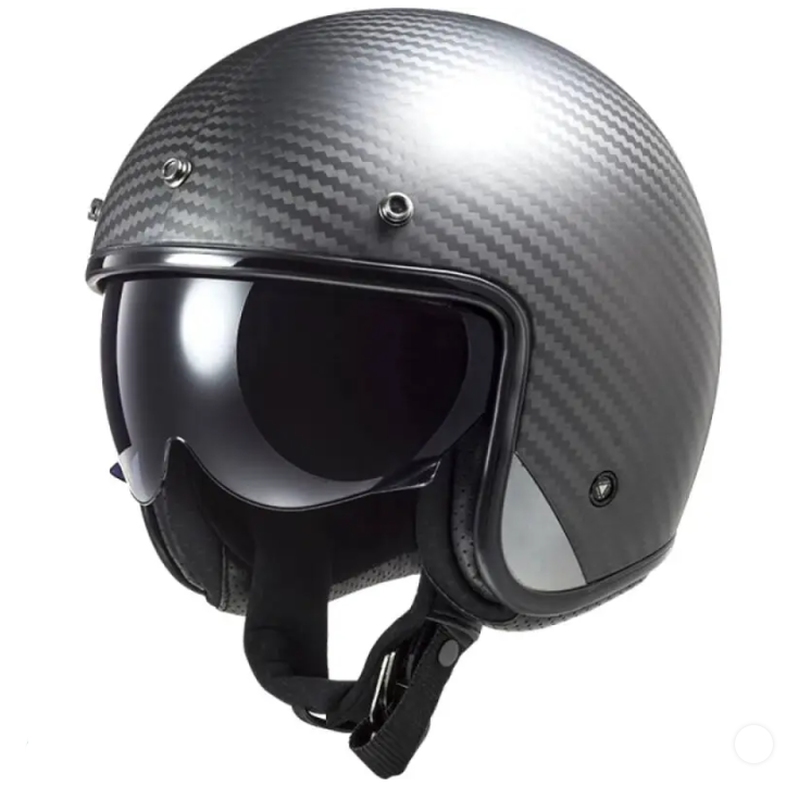 Jet Helmet Carbon Ls2 OF601 Bob II Carbon Matt