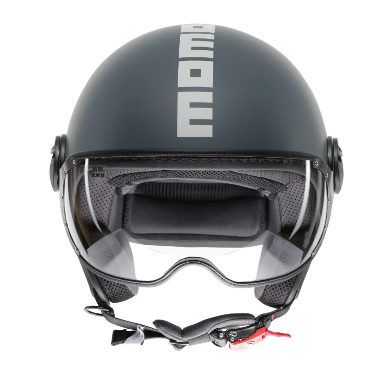 MOMO DESING jet FGTR CLASSIC Candy E2206 motorcycle helmet Teal / white