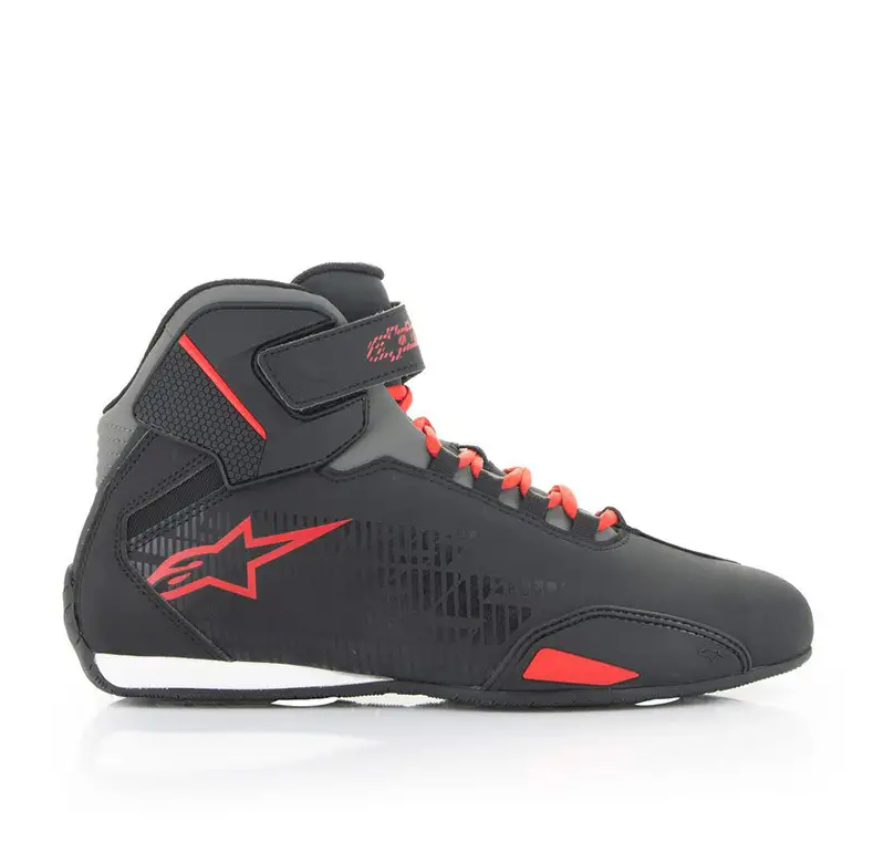 Alpinestars Sektor motorcycle shoes black bright red