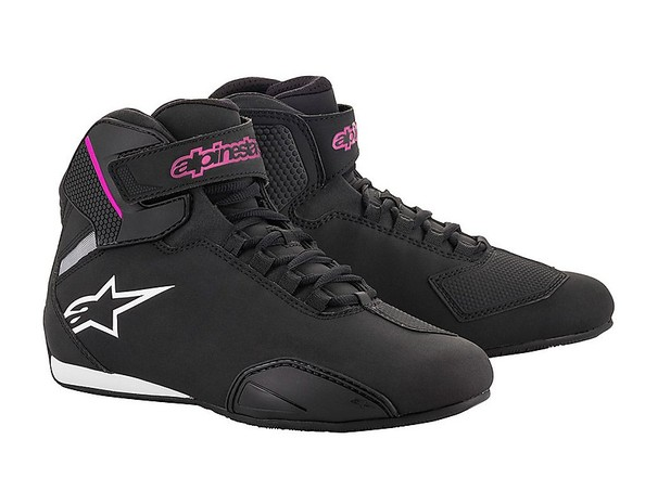 Alpinestars STELLA SEKTOR Women's Motorcycle Shoes Black/Fuchsia