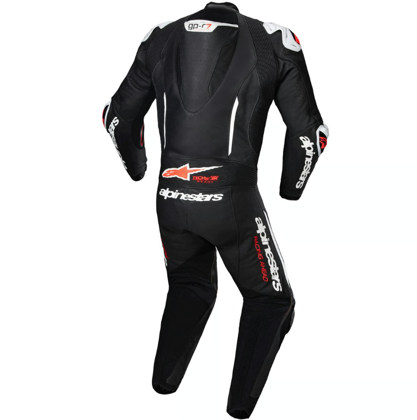 Tuta ALPINESTARS GP-R7 1PC Black / White / Red Fluo gpr7