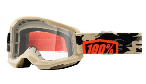 100% TRANSPARENT MOTOCROSS/MTB ROAD MASK 2