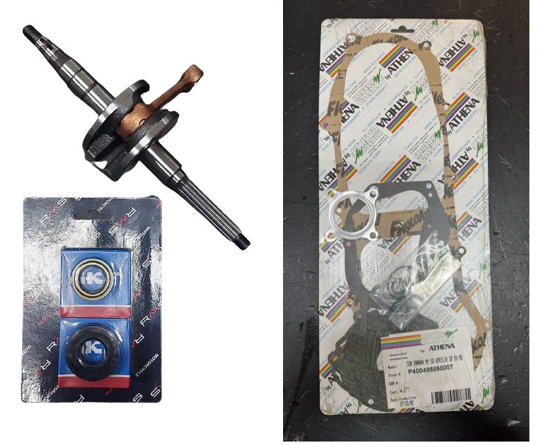 KIT REVISIONE ALBERO MOTORE + KIT COMPLETO GUARNIZIONI YAMAHA AEROX MBK NITRO