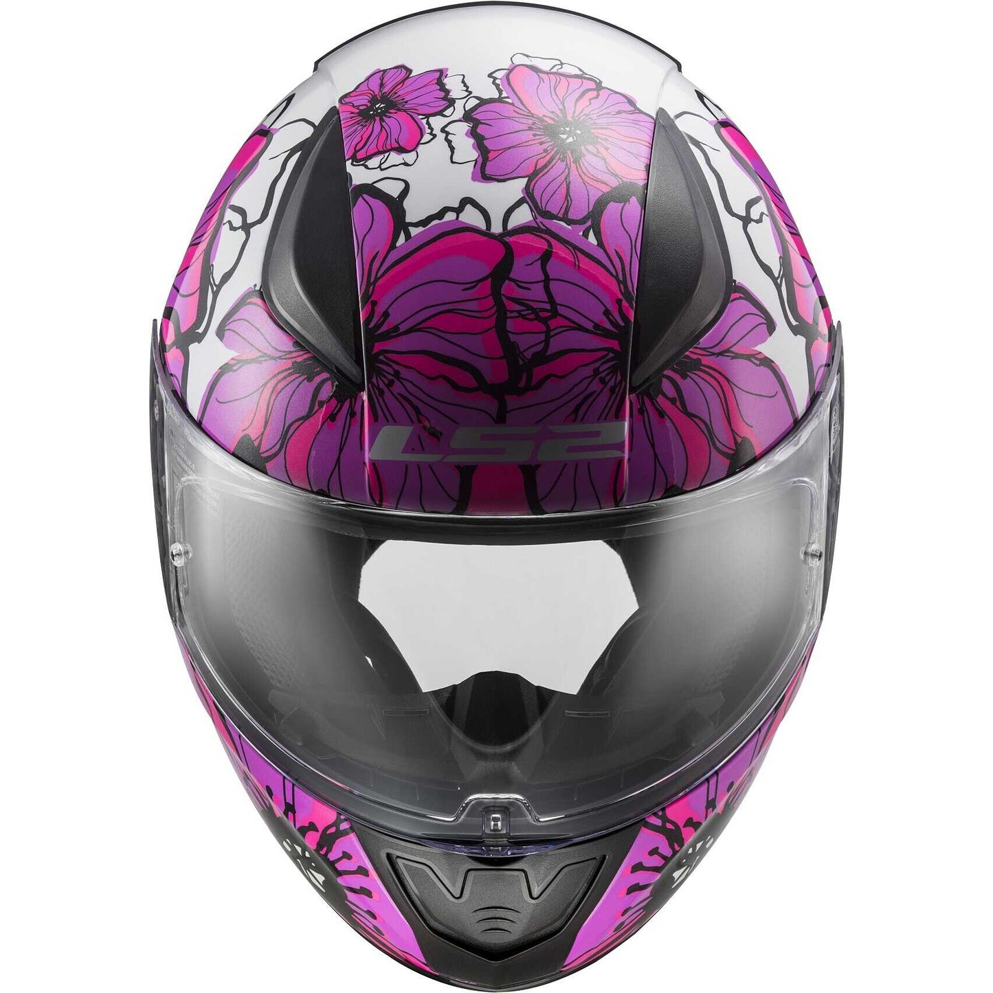 Full Face Motorcycle Helmet Ls2 FF353 RAPID 2 Poppies Pink