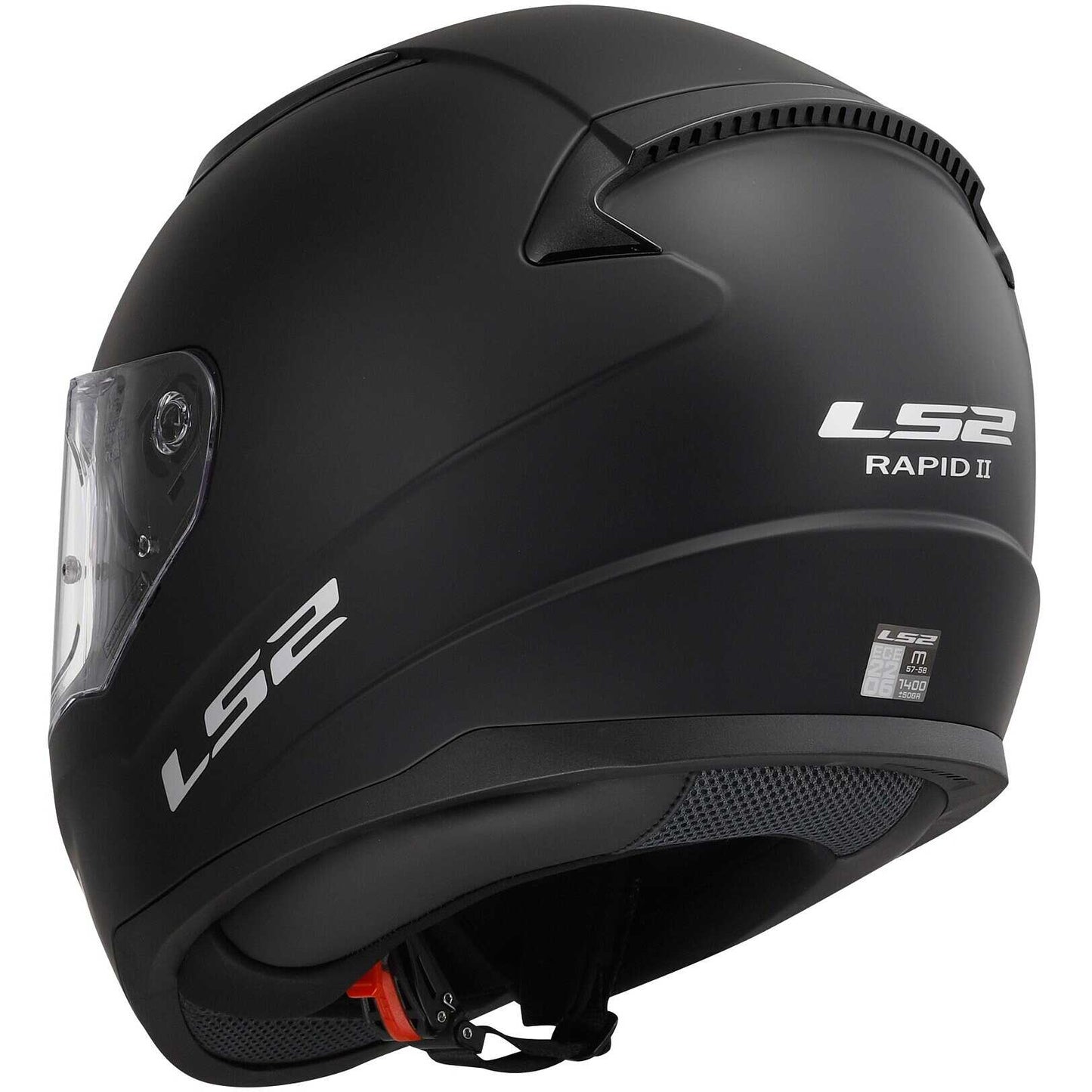 Full Face Motorcycle Helmet Ls2 FF353 RAPID 2 Solid Matt Black