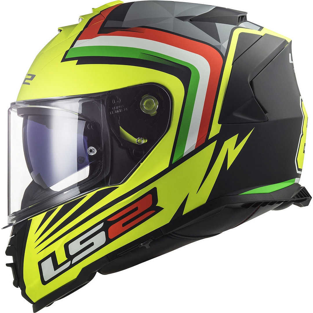 LS2 FF800 STORM Replica NEPA Full Face Motorcycle Helmet, Fluorescent Yellow, Black