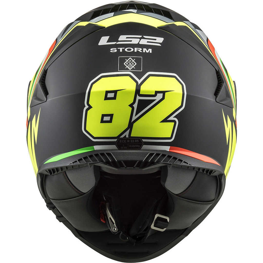 LS2 FF800 STORM Replica NEPA Full Face Motorcycle Helmet, Fluorescent Yellow, Black