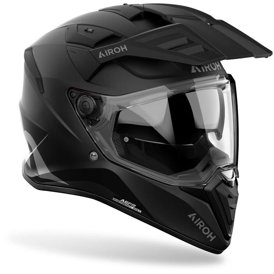 Casco Moto Integrale Adventure Airoh BANDIT Color Nero Opaco