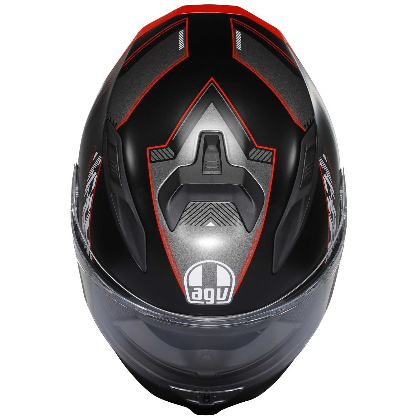 Casco Moto Integrale Agv K7 KYBER Opaco Nero Rosso