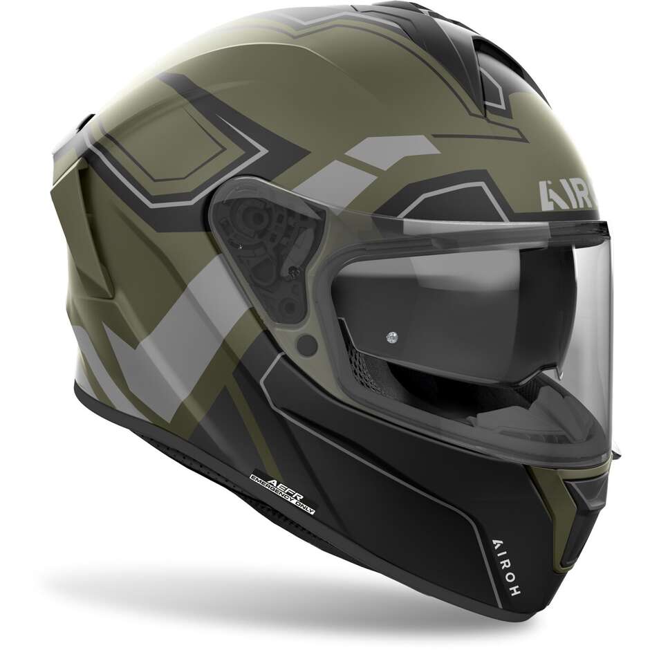 Casco Moto Integrale Airoh SPARK 2 DART Verde Militare Opaco