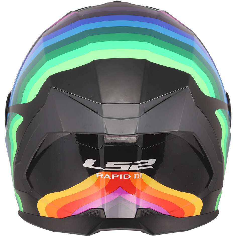 Casco Moto Integrale LS2 FF820 RAPID III FLOW Nero Multi