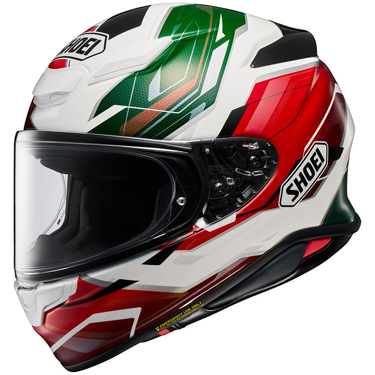 Casco de Moto Integral Shoei NXR2 Capriccio TC-11 Blanco Rojo Verde