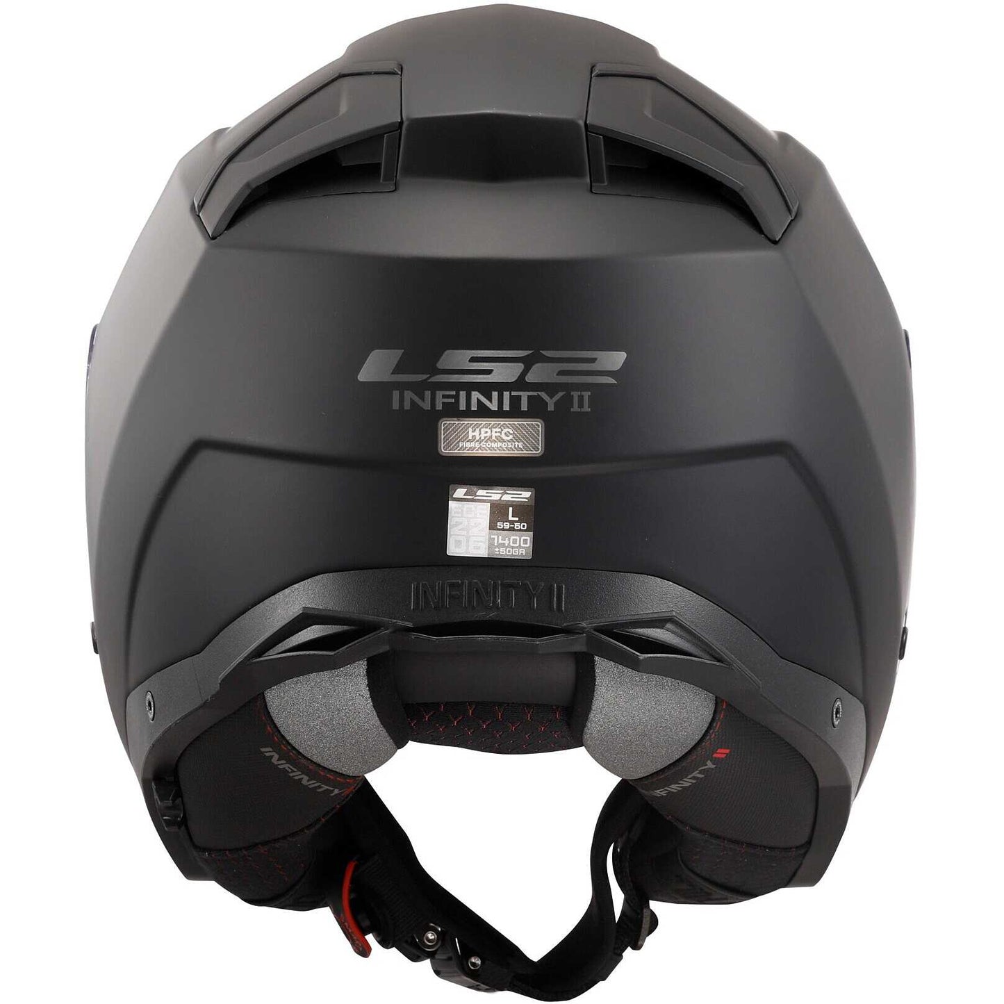 Casco de moto jet Ls2 OF603 INFINITY 2 Solid Negro Mate