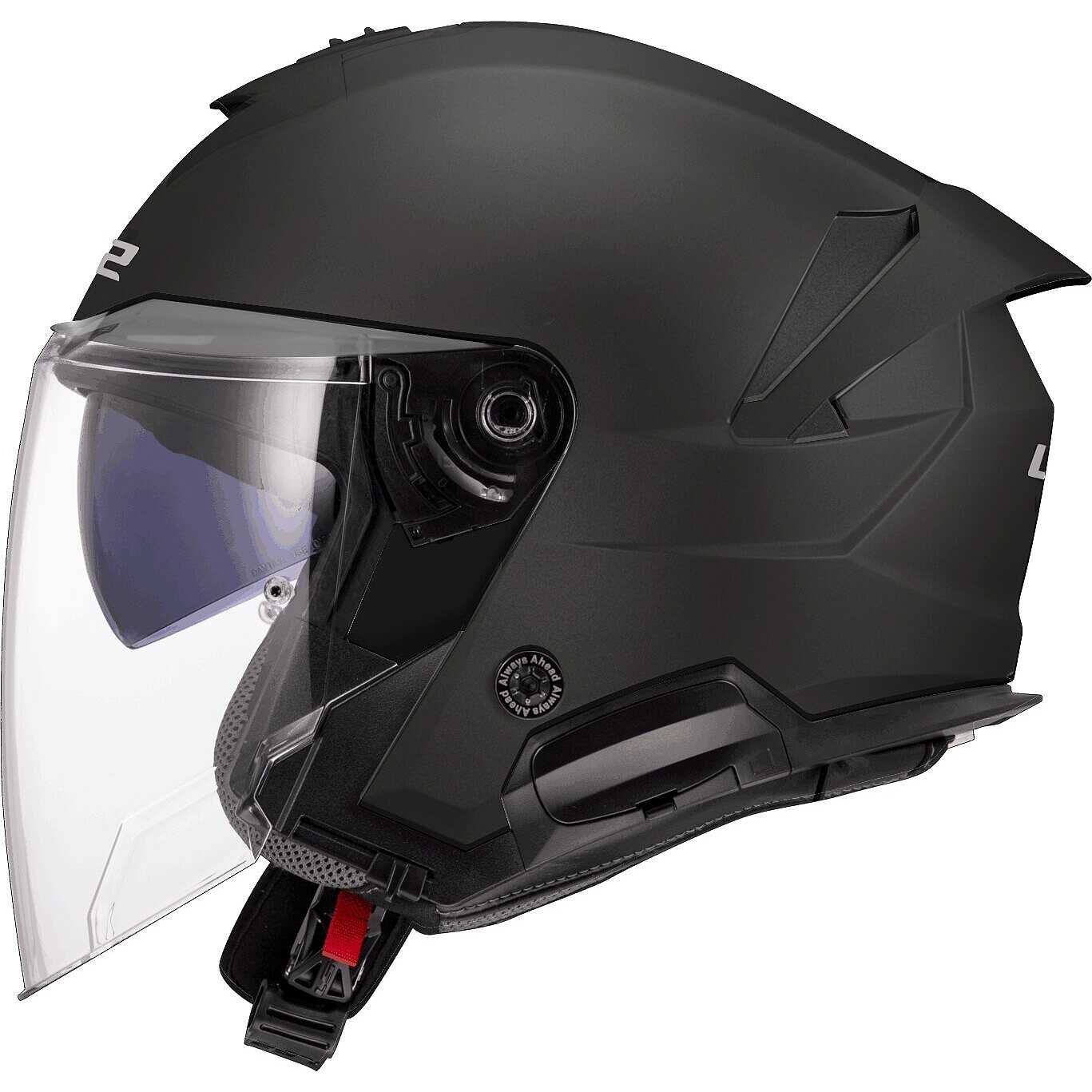 LS2 OF618 VERSO II SOLID Jet Motorcycle Helmet Matte Black