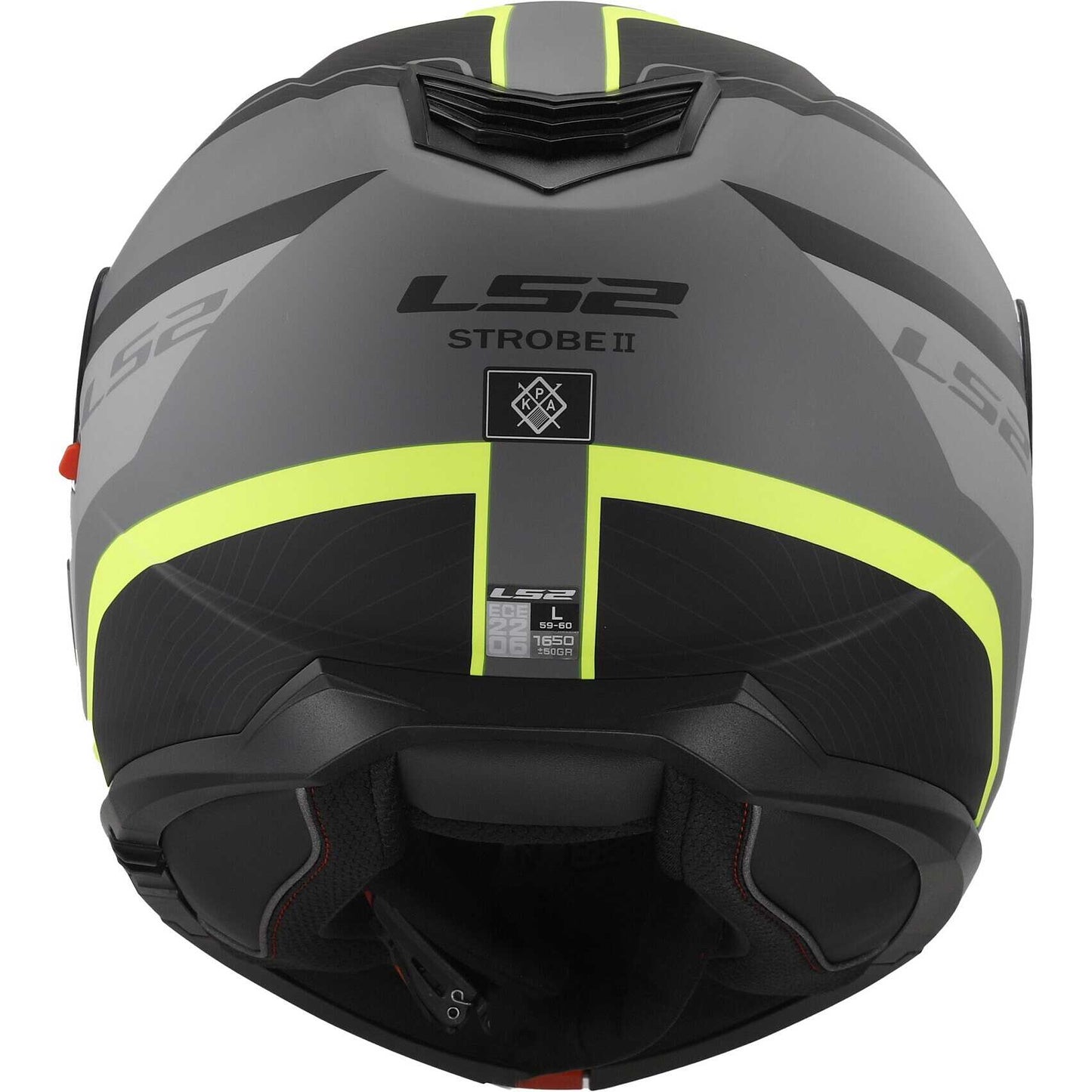 Modular Motorcycle Helmet P/J Ls2 FF908 STROBE II MONZA Matt Black Fluorescent Yellow