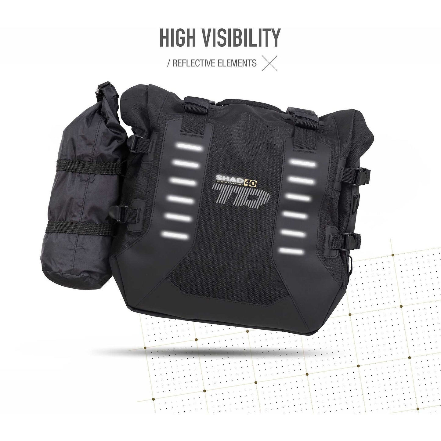 Coppia Borse Laterali Adventure Shad TR40 Terra - 4P & 3P System
