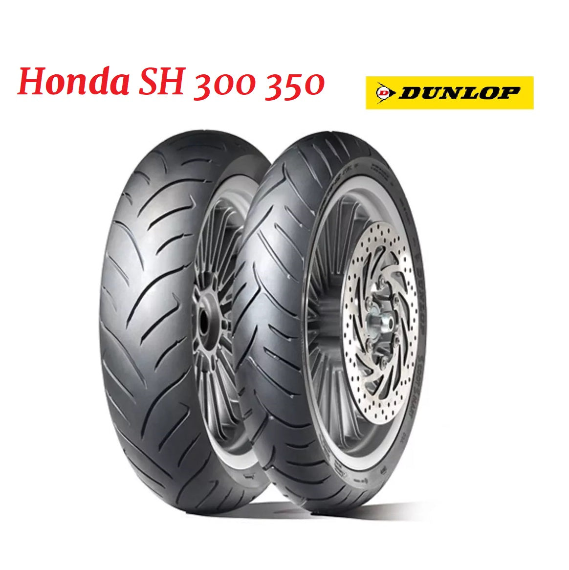 Offer Pair of Dunlop Scootsmart Honda SH 300 350 Tires 110/70 16 - 130/70 16