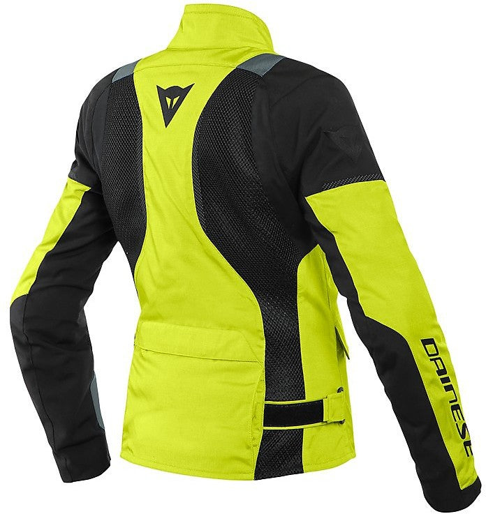Dainese AIR TOURER Lady TEX Women's Motorcycle Touring Fabric Jacket Fluorescent Yellow Black
