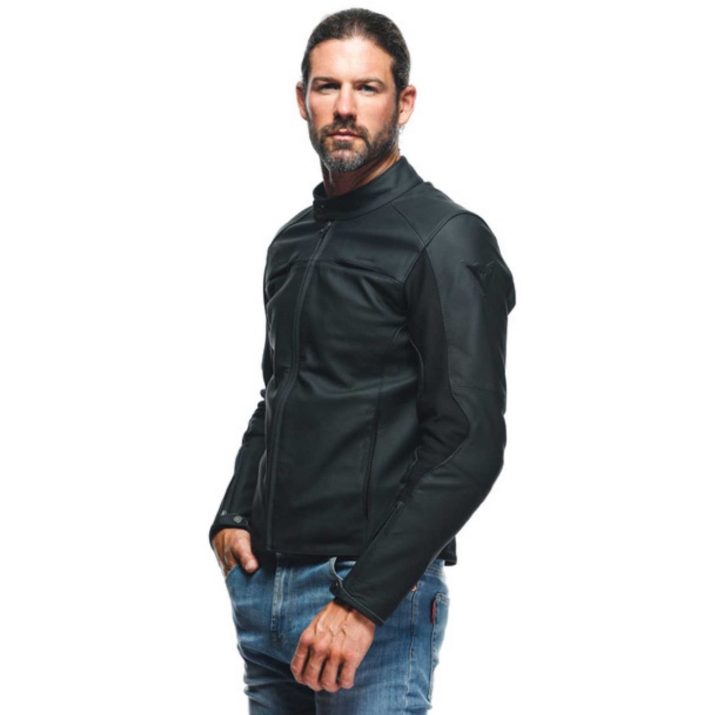 Dainese RAZON 2 Leather Motorcycle Jacket Black